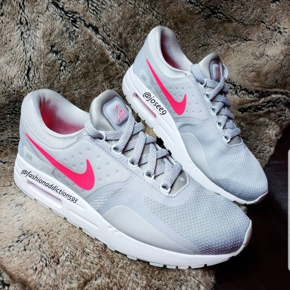 NWT Nike Air Max Zero Essential gray neon pink - Picture 2 of 5